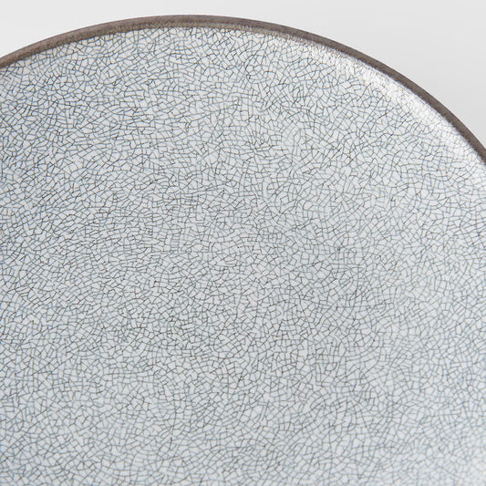 Dinner Plate 25cm Crazed Grey Glaze - Image 2