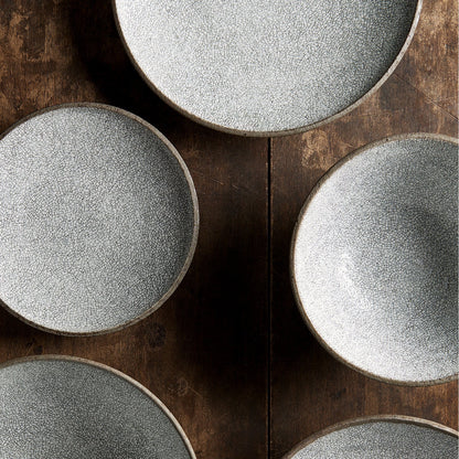 Dinner Plate 25cm Crazed Grey Glaze - Image 5