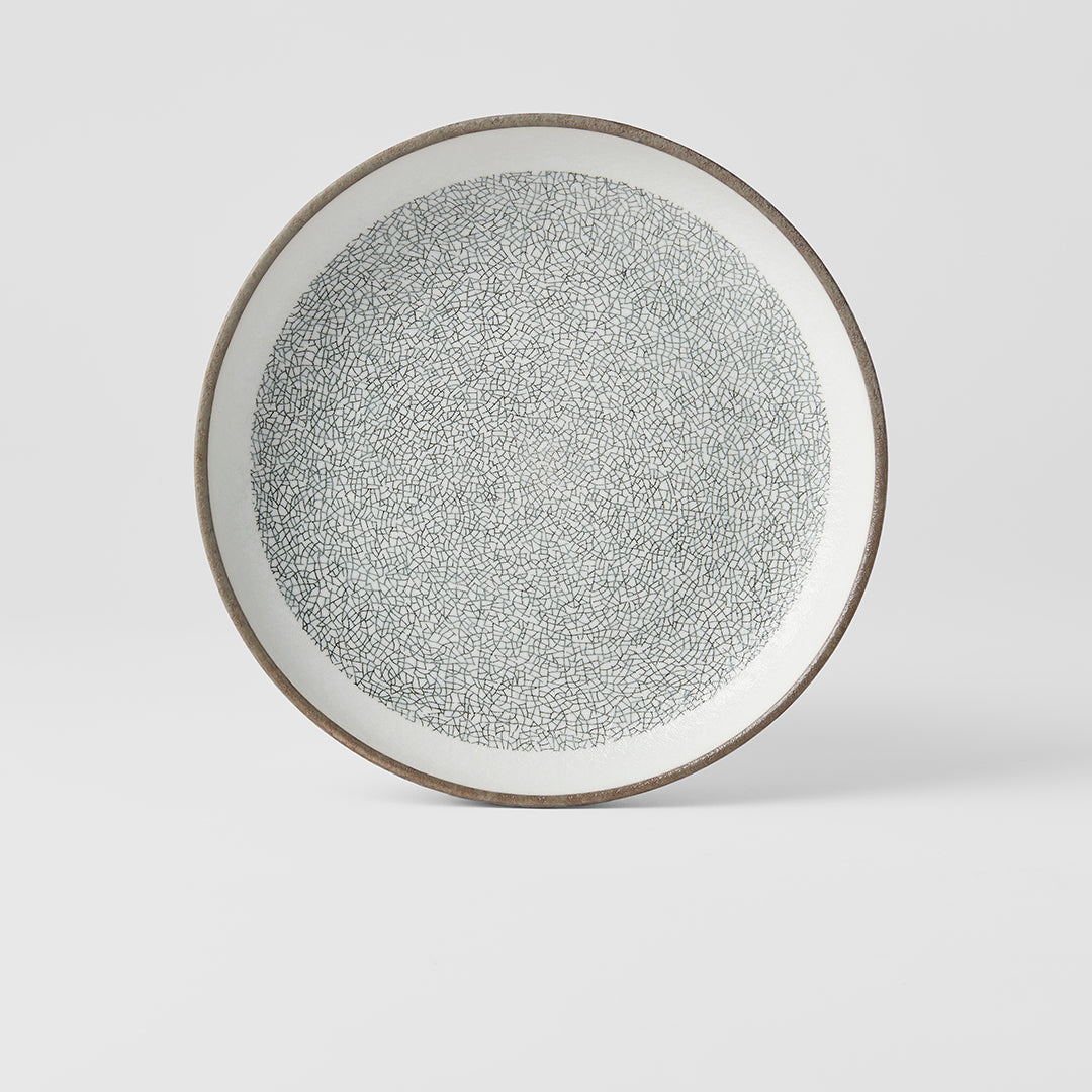 Plate High Rim 22cm Crazed Grey Glaze - Image 4