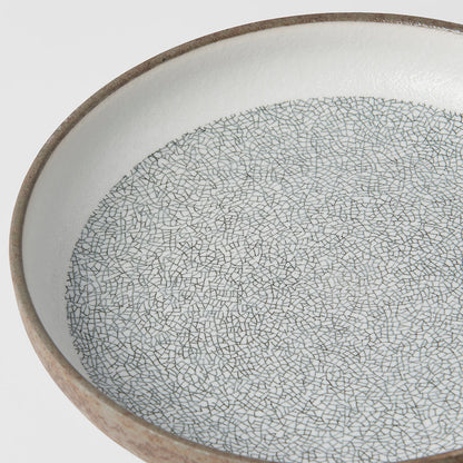 Plate High Rim 22cm Crazed Grey Glaze - Image 2