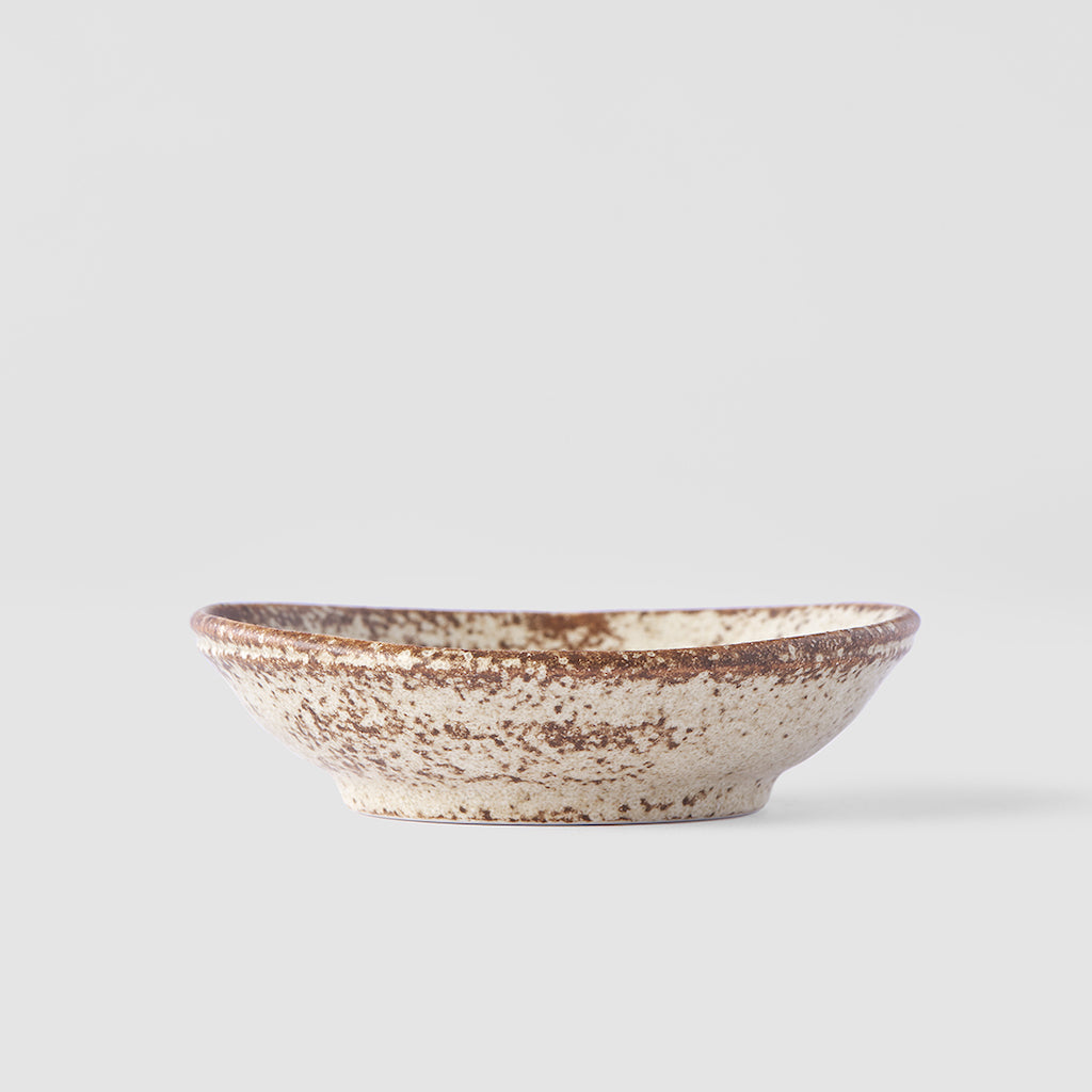 Sauce Dish Organic Shape 8cm Sand Fade Glaze - Image 3