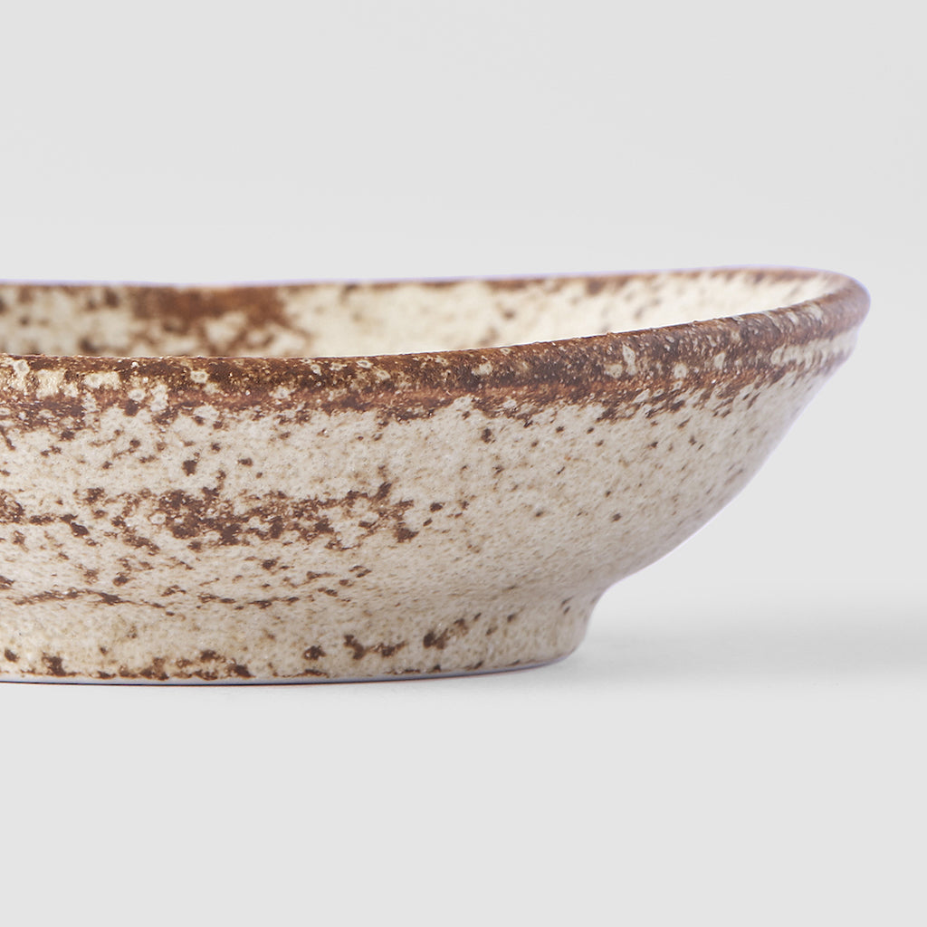 Sauce Dish Organic Shape 8cm Sand Fade Glaze - Image 2