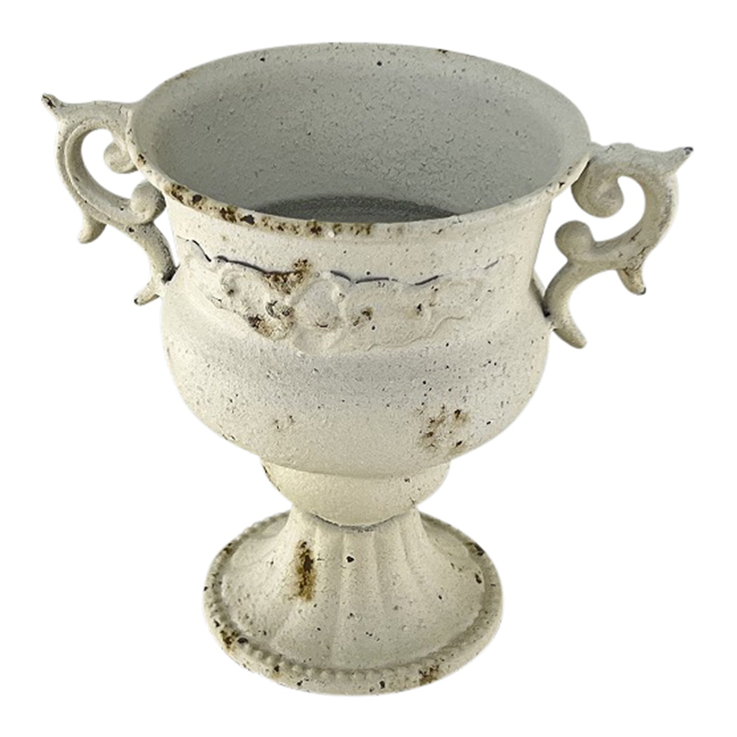 Martinique Aged Urn w/ Handles 18x16cm - Image 5