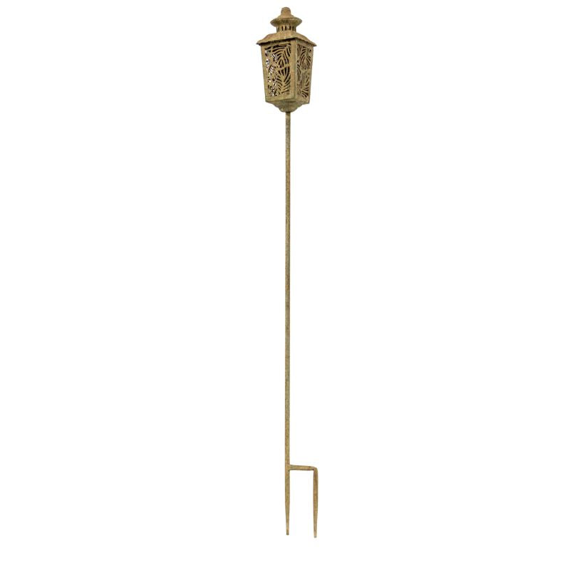 Vintage Style Garden Lantern Candleholder Stake 120cm