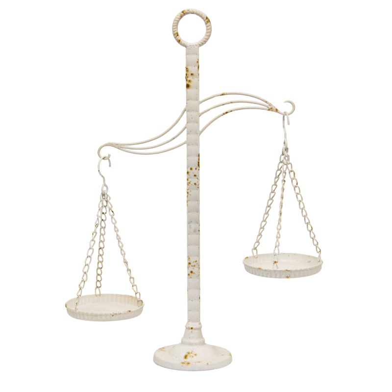 French Provincial Decorative Scale / Pillar Candleholder 58cm