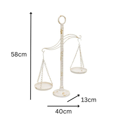 French Provincial Decorative Scale / Pillar Candleholder 58cm - Image 4