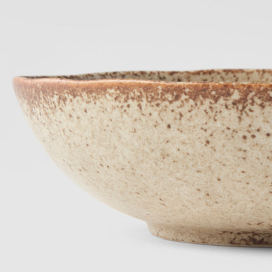Bowl Oval 16cm Sand Fade Glaze - Image 2