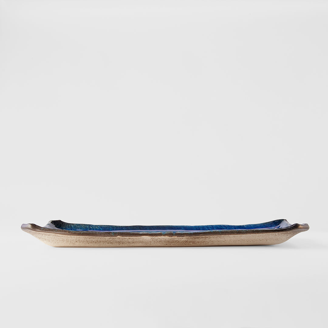 Platter Rectangular 43cm Cobalt Blue Glaze - Image 5