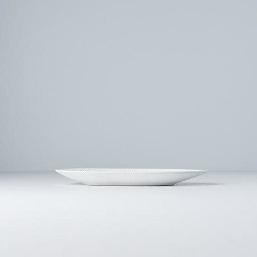 Plate Oval 21.5cm Snow Leaf Glaze - Image 3