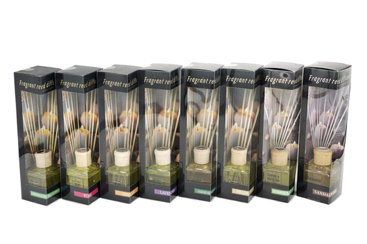 bulk 12 160ml Fragrant Oil Diffuser 12 Rattan Sticks Assorted fragrance