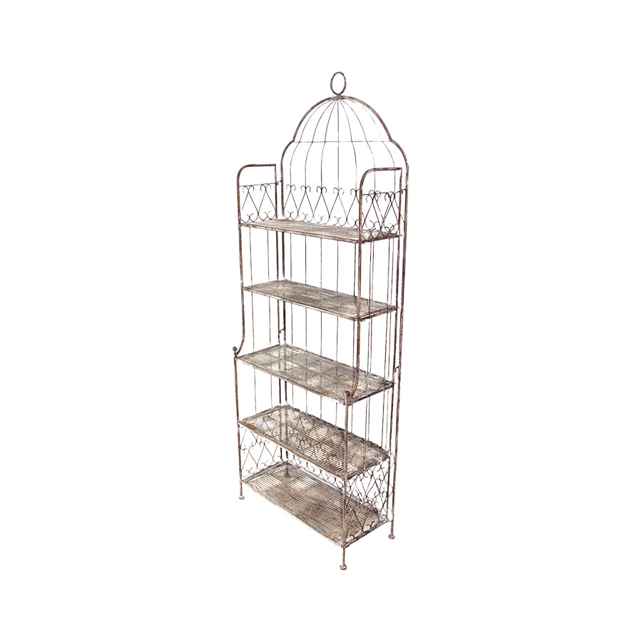 French Style 5 Tier Shelf Stand 200cm