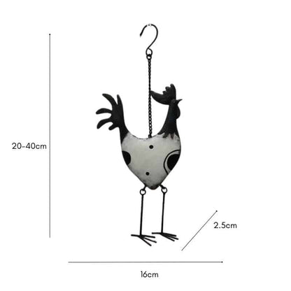 Hanging Black + White Dots Chook - Image 2