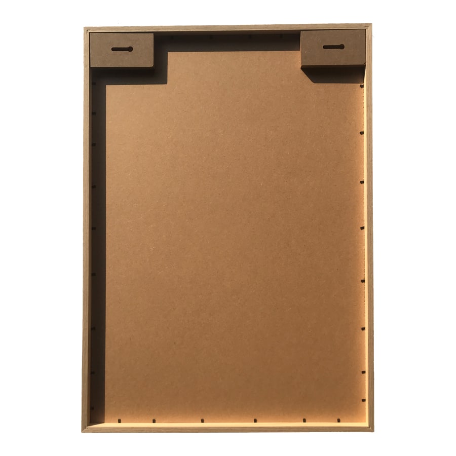 Abstract Balance Wall Print w Oak finish Glass frame 70cm - Image 3