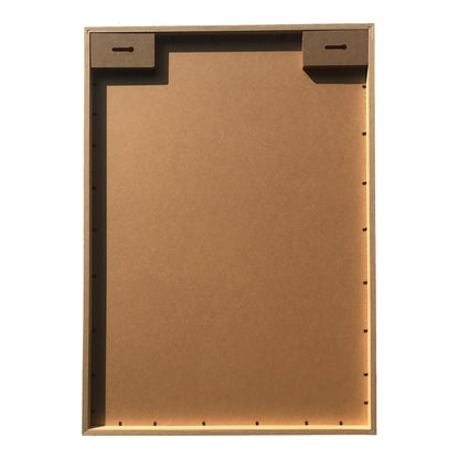 Abstract Balance Wall Print w Oak finish Glass frame 70cm - Image 3