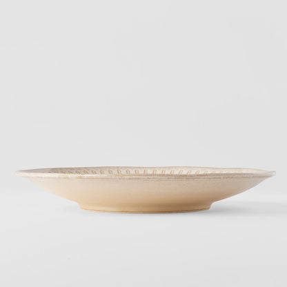 Plate 25cm Ridged Alabaster Glaze - Image 2