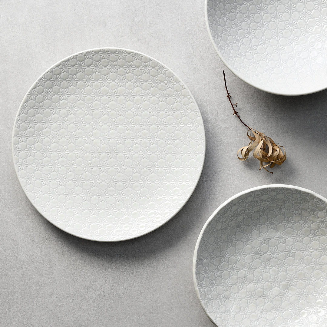 Tapas Bowl 13cm White Star Glaze - Image 5