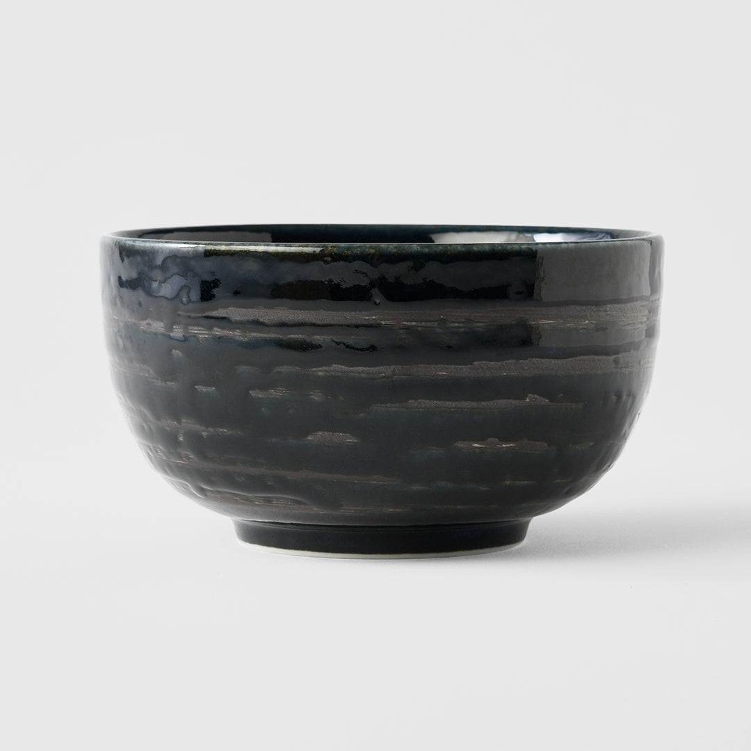 Bowl U Shape 13cm Copper Swirl Glaze - Image 3