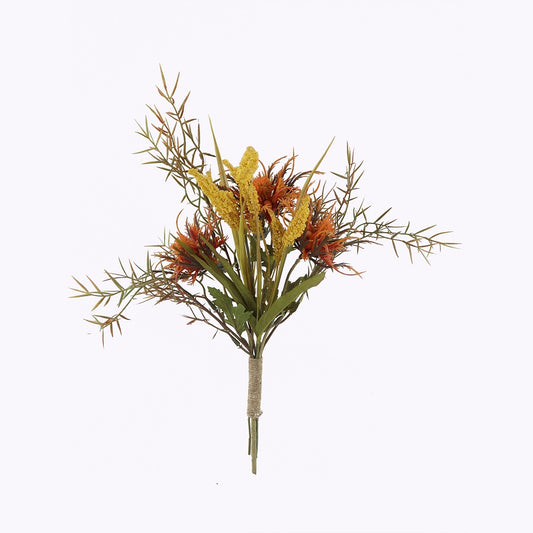Botanica Artificial Mixed Flower Bunch Copper 40cm