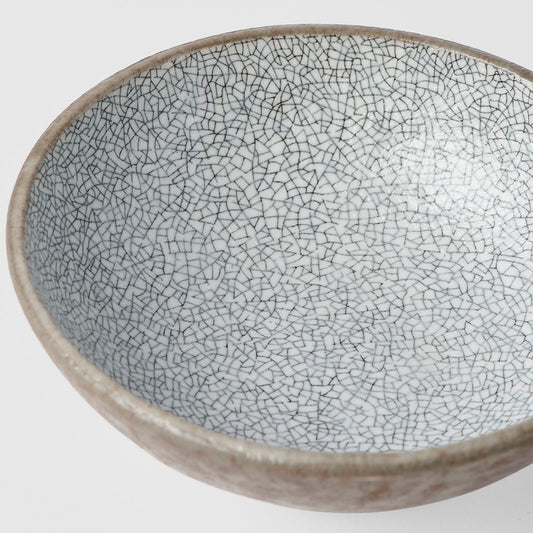 Tapas Bowl 13cm Crazed Grey Glaze - Image 2
