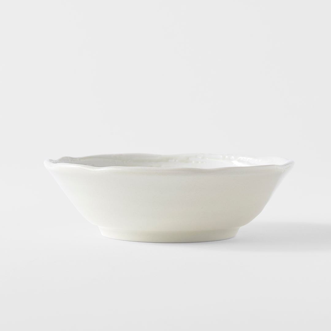 Bowl 13.5cm White Spiral Glaze - Image 4
