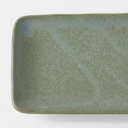Plate Rectangular 29cm Green Fade Glaze - Image 3