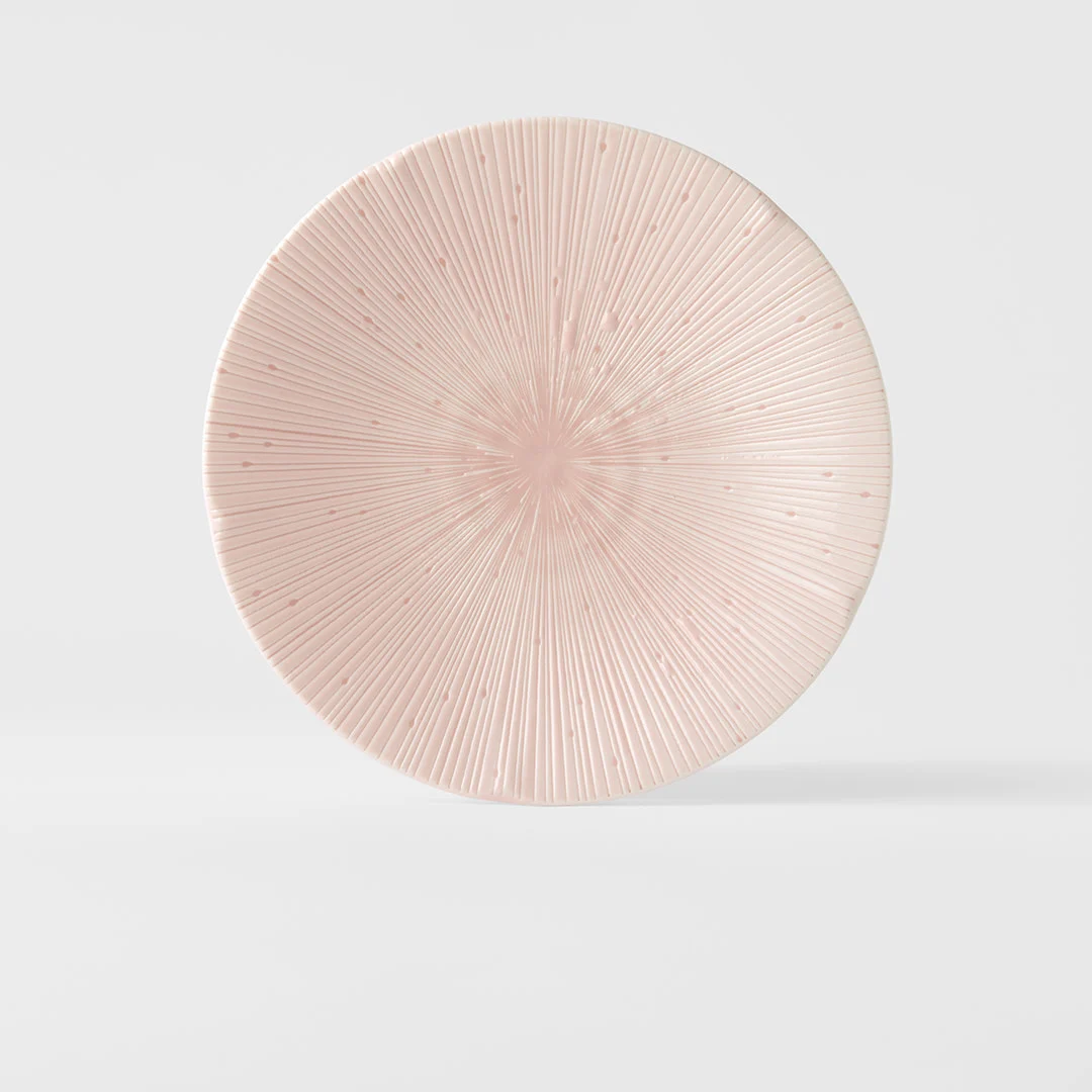 Side Plate 22cm Ice Pink Glaze - Image 2