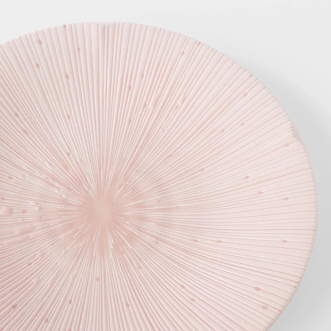 Side Plate 22cm Ice Pink Glaze - Image 3