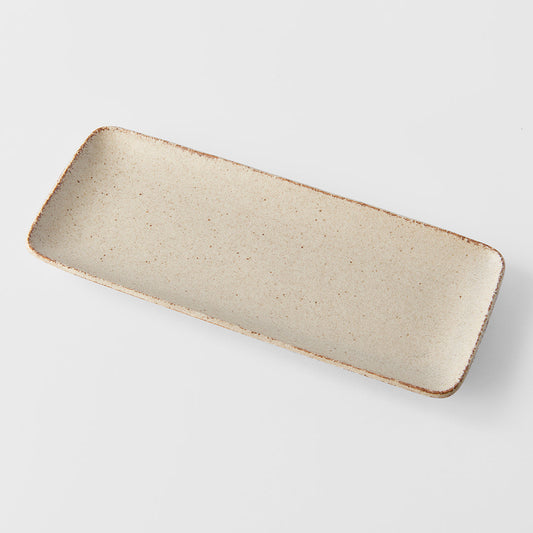 Sashimi Plate 29cm Sand Fade Glaze