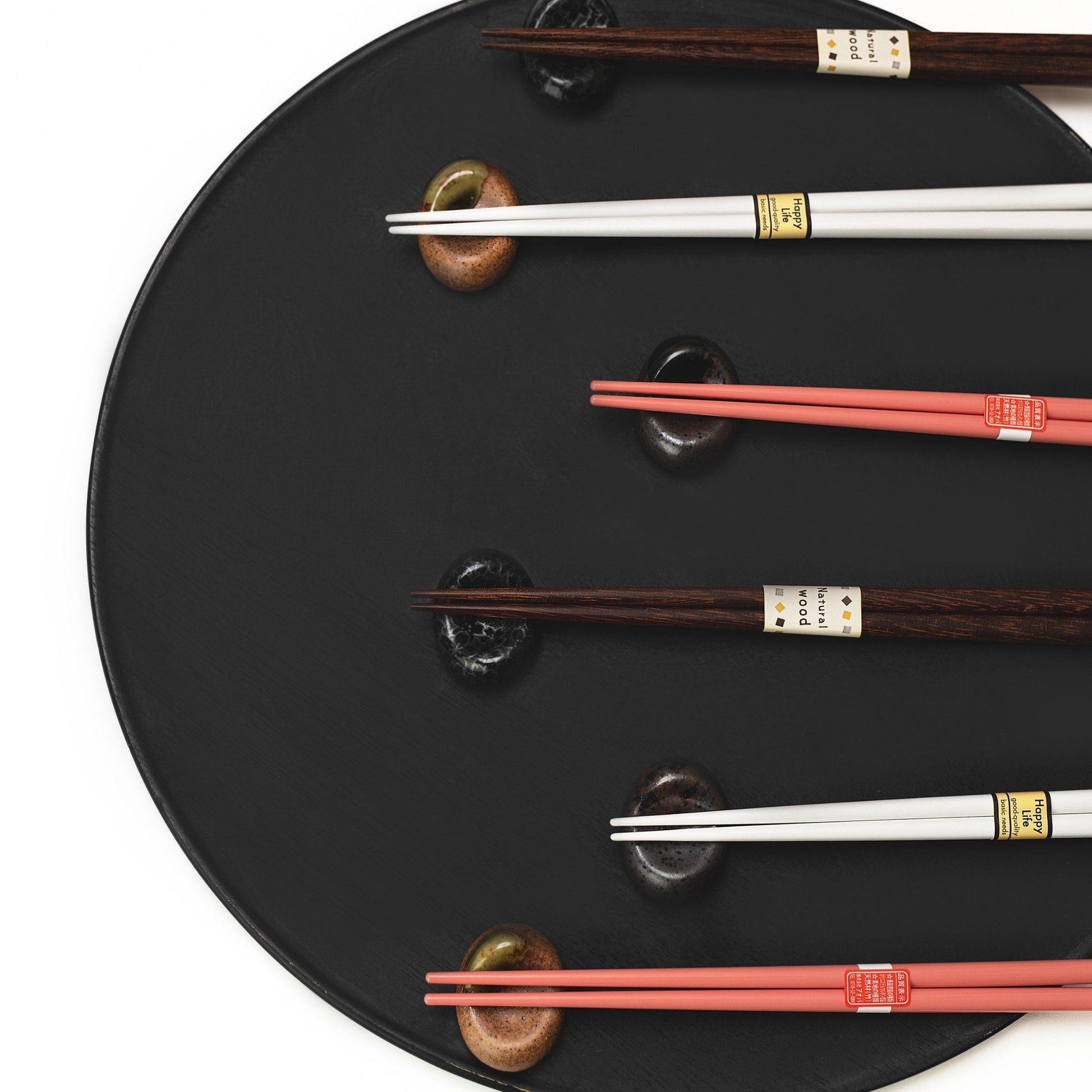 Chopsticks Lacquered Pink & White - Image 5
