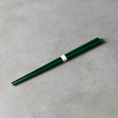 Chopsticks Lacquered Dark Green & White