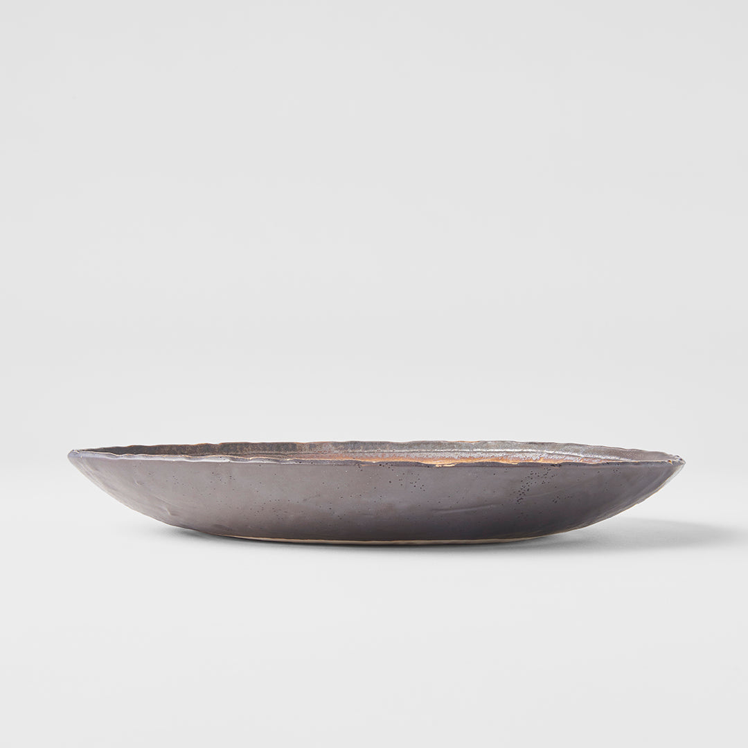 Oval Plate 24cm Akane Grey Glaze - Image 4