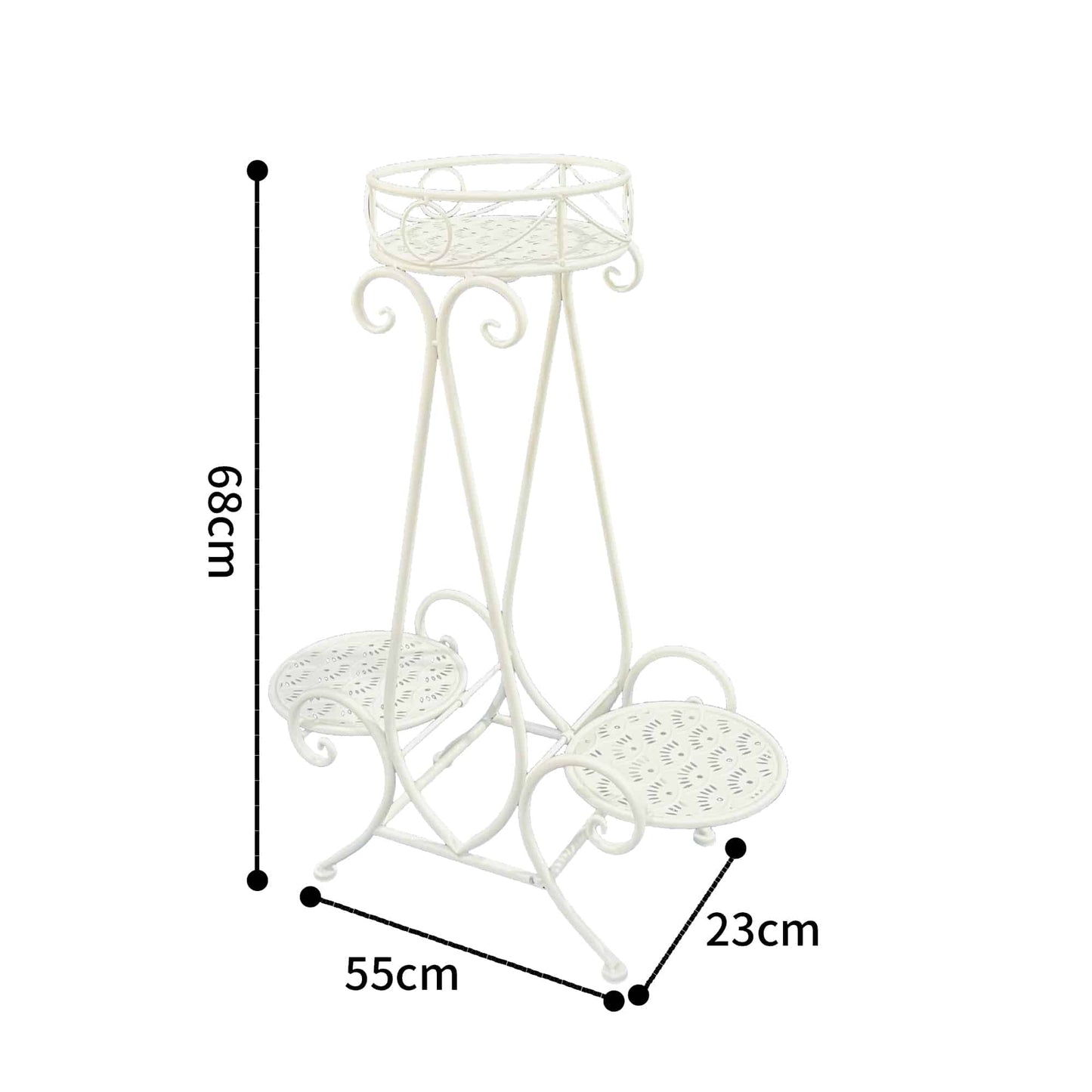 Riviera A 3 Round Potplant Pyramid Stand 68cm - Image 5