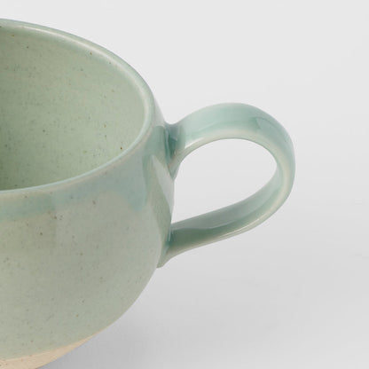 Sphere Mug with Handle 300ml Tomei Blue Glaze - Image 4