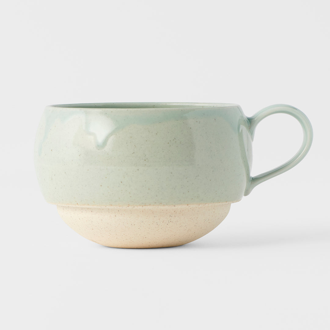 Sphere Mug with Handle 300ml Tomei Blue Glaze - Image 5