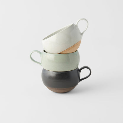 Sphere Mug with Handle 300ml Tomei Blue Glaze - Image 2