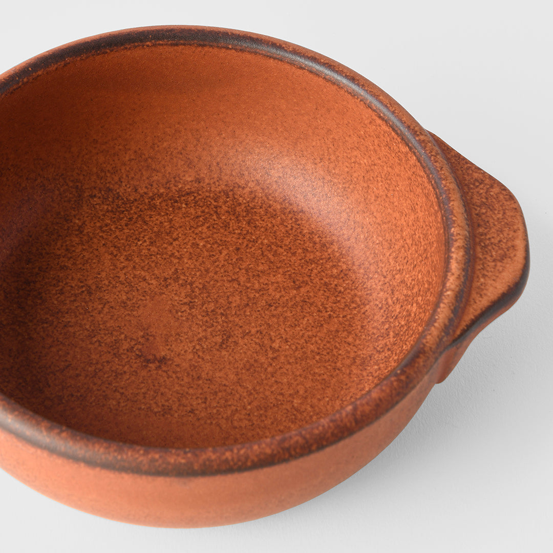 Oven Pot 15cm 400ml Orange Donabe - Image 2