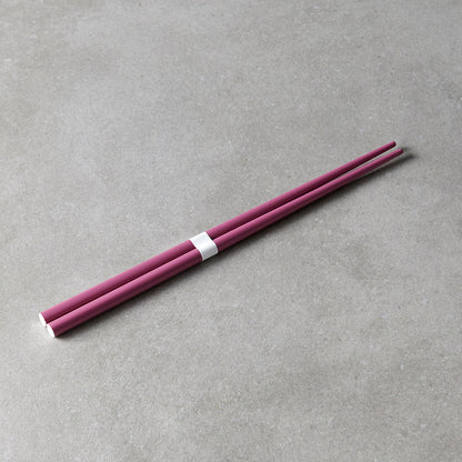 Chopsticks Lacquered Plum & White - Image 2