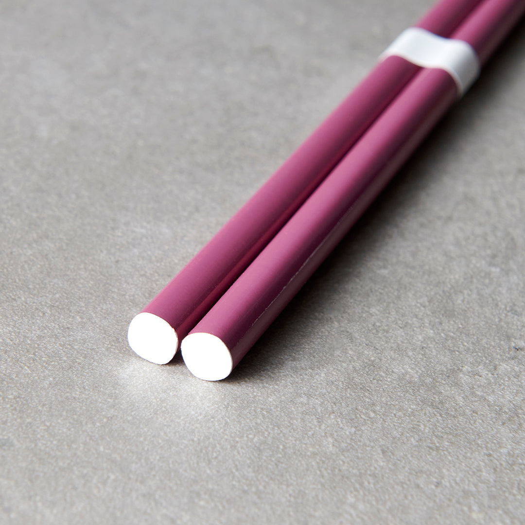 Chopsticks Lacquered Plum & White - Image 3