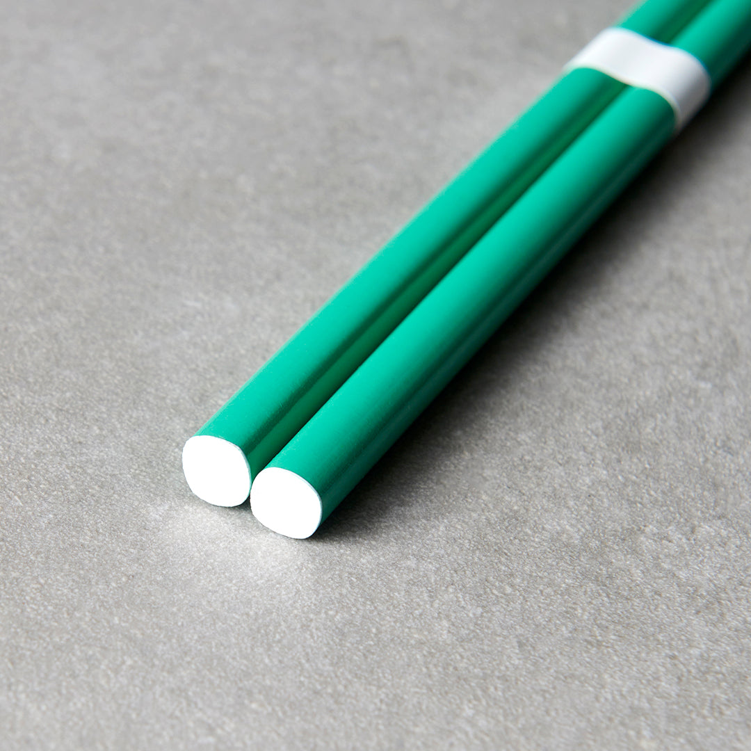 Chopsticks Lacquered Green & White - Image 4