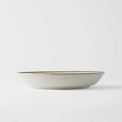 Plate High Rim 22.5cm White Sendan Glaze - Image 4