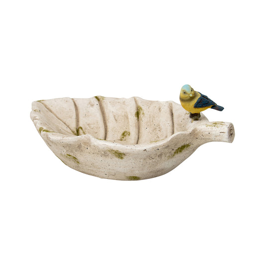 Leaf w Bird Birdfeeder 33cm
