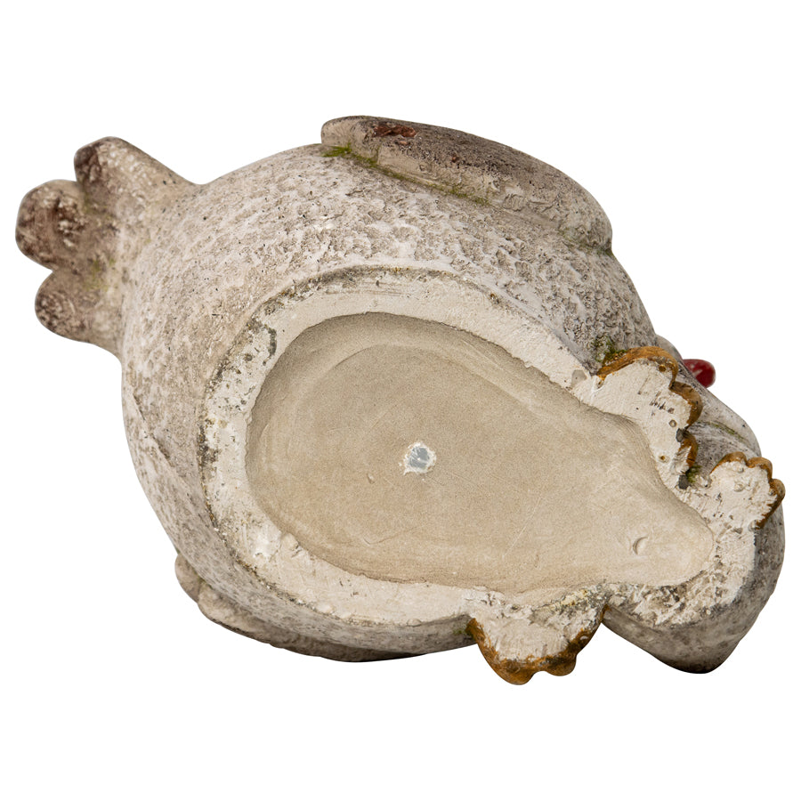 Chicken With Chick Planter W  Hole & Plug 37x29cm - Image 5