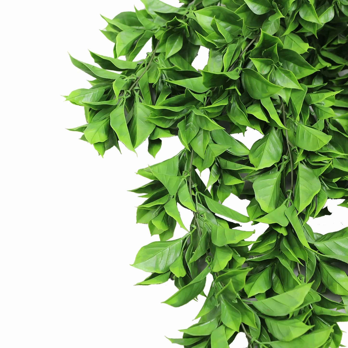 Artificial Dense Hanging Flowering Pothos Bush Vivid Green UV Resistant and Fire Rated 27cm x 72cm - Image 5