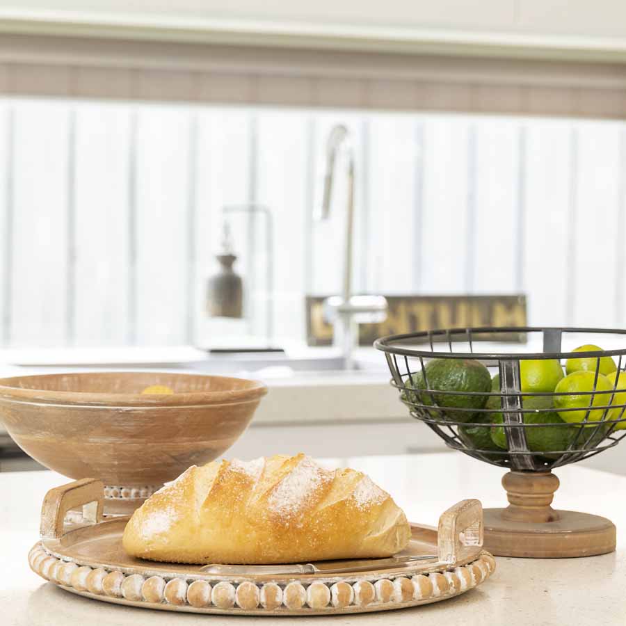 Handcrafted Beaded Round Bowl 28cm - Image 4