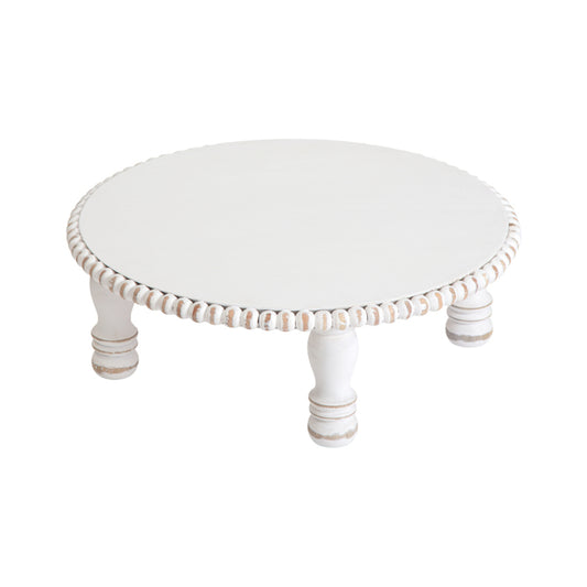 Mango Wood Round Beaded Display Stand 45cm