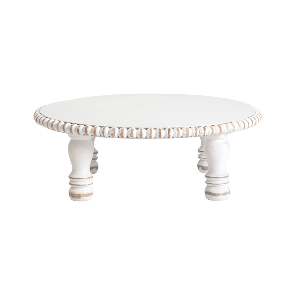 Mango Wood Round Beaded Display Stand 45cm - Image 3