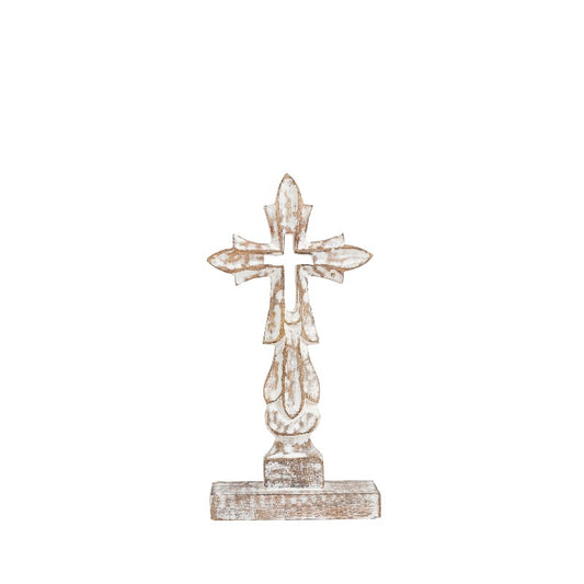 Handcrafted Latin Cross On Base 30cm - Image 2