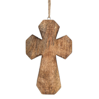 Handcrafted Angle Cross Wall Hanging 20cm - Image 4