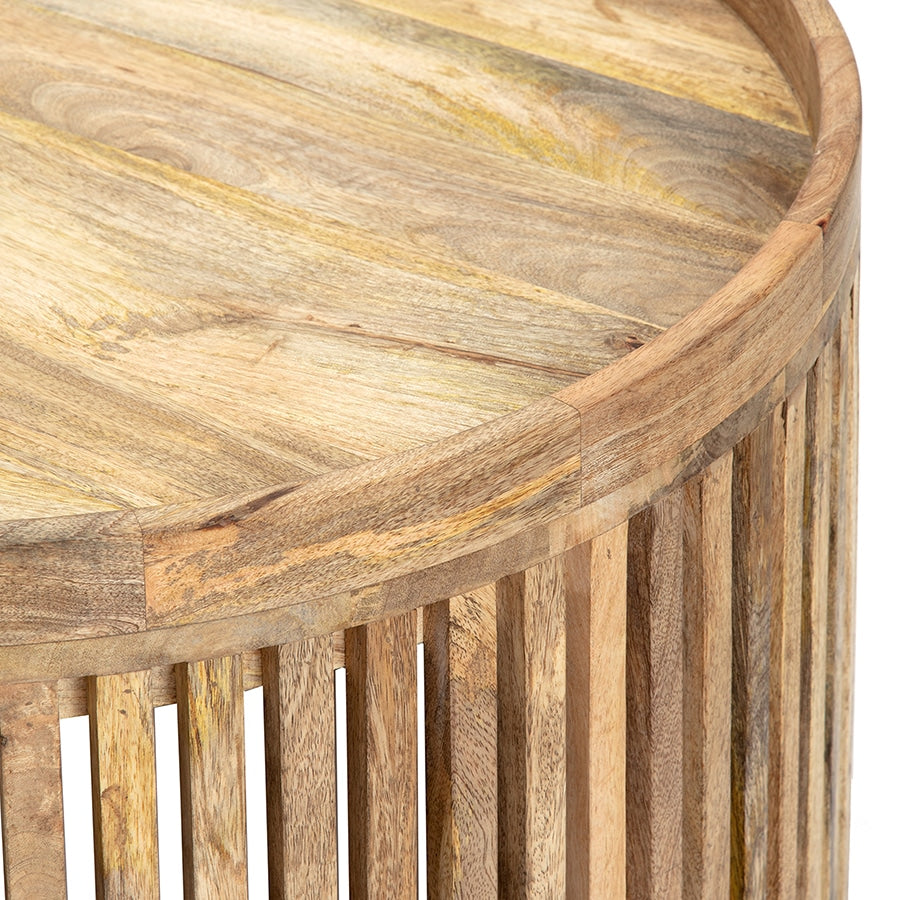 Tropea Mango Wood Coffee Table 75cm - Image 3