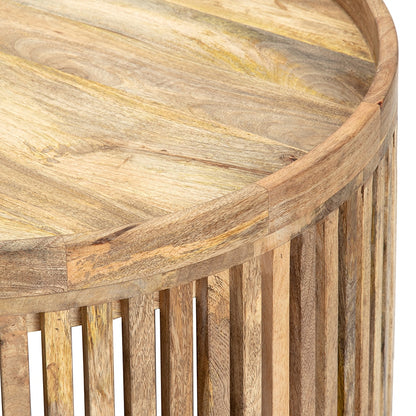 Tropea Mango Wood Coffee Table 75cm - Image 3